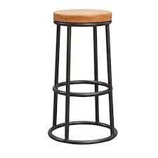 Modern industrial metal bar stool counter height stools set of 4 stackable dining chair (24, low back white wooden seat) 4.7 out of 5 stars 1,337 $152.99 $ 152. Congming Industrial Chair Iron Footstool Round Wood Chair Breakfast Kitchen Dining Chair Bar Cafe Metal Leg Ba Retro Bar Stools Iron Bar Stools Cafe Bar Stools