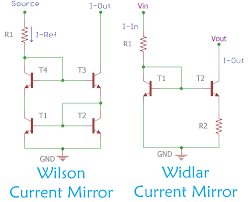Current Mirror Circuit Wilson And Widlar Current Mirroring