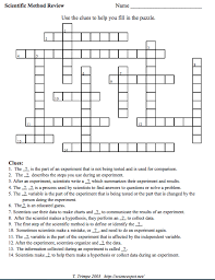 1 variables that remain constant 2 variable that stands alone 3 start scientific method here 4 this item should be able to be. 3 Free Scientific Method Crossword Puzzles Your Students Will Love Interactive Science Teacher