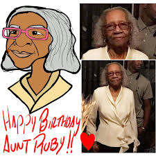 Aunt Ruby Mosley standing strong and graceful.