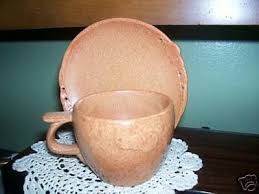 Frankoma Gracetone Cup Saucer Gracetone Pottery Was Produced From 1959 To 1967 John Frank Purchased A Muskogee Oklahoma Company Named Cup Saucer Saucer Cup