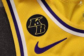 I need help finding the font (or something similar). Shams Charania On Twitter The Los Angeles Lakers New Jersey Patch To Honor The Late Kobe Bryant