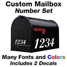 Enter your mailbox number and press the pound sign. Custom Mailbox Numbers Set Vinyl Decals Custom Size And Colors Address Numbers Ebay