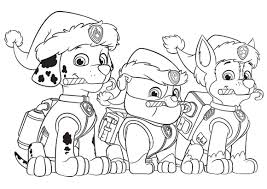 Paw Patrol Christmas Party Coloring Page Paw Patrol Coloring Pages Paw Patrol Christmas Paw Patrol Coloring