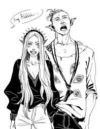 Another Silly Sketch Now Featuring Nalia And Solas As Young Rebellious Vampires You Can Blam Dragon Age Games Cullen Dragon Age Dragon Age Inquisition Solas