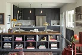 Shelves Under Breakfast Bar Google Search Kitchen Bookcase Grey Kitchen Breakfast Bar