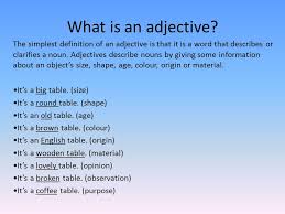 Coffee table (also cocktail table) is a multifunctional elongated low table of rectangular or oval shape. English Adjectives Stage 3 Year 5 Annotation The Wind In The Willows By Kenneth Grahame Ppt Download
