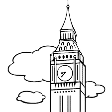Big Ben The Clock Tower Coloring Page Coloring Sun Coloring Pages Clock Tower Big Ben