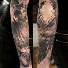 Black And White Realism Tattoo Sleeve Awesome Black And White Scale Full Sleeve Tattoo Tattoo Artists Tattoos Life Tattoos