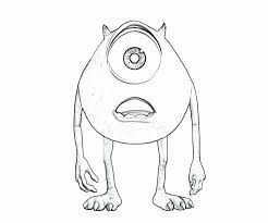 Want to discover art related to mike_wazowski? Mike Wazowski Coloring Page Beautiful Mike And Sulley Coloring Pages At Getcolorings Cartoon Drawings Sketches Coloring Pages Cartoon Drawings