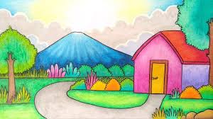 Check spelling or type a new query. Menggambar Pemandangan Pegunungan Menggambar Pemandangan Alam Menggambar Rumah Pedesaan Youtube