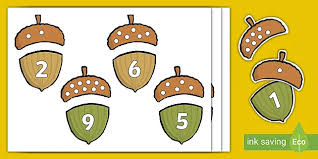 It's the abcs made simple! Free Acorn Counting Game Teacher Made