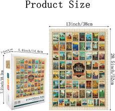 Once complete it measures 20 by 28. 1000 Piece Jigsaw Puzzle For Kids Adults Anzome National Park Puzzle Puzzles Toys Games Innovatordiaries Com