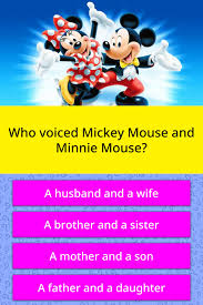 Get a list of questions to help you start a conversation with your father about his life and his views so you can get to know him better. Who Voiced Mickey Mouse And Minnie Trivia Questions Quizzclub