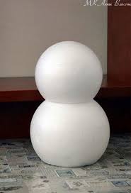 Hoember Styropor Hungarocell Gombokbol Styropor Styroporkugel Schneemann Basteln