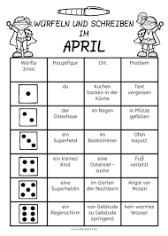 Schreiben Und Wurfeln Im April Abcund123 Schule Willkommen In Der Schule Deutsch Lernen