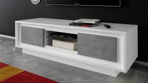 Gewöhnlich versandfertig in 2 bis 3 tagen. Lowboard Sky Tv Board In Weiss Matt Und Beton Mit Softclose