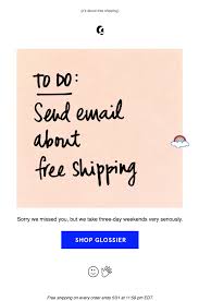 Designer sale up to 50% off (ongoing) sandro : Glossier Memorial Day Free Shipping Email Sl We Left A Note Email Design Inspiration Email Marketing Inspiration Email Marketing Design