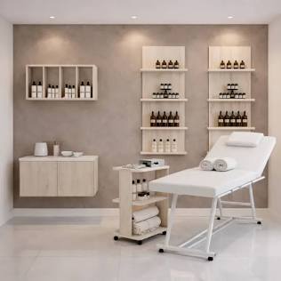 Cabina estetica professionale, AI generated