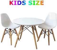 Amazon Com Buschman Eames Style Kids Modern Table With 2 Armless Chairs Kitchen Dinin Modern Table And Chairs Round Table And Chairs Kids Table Chair Set