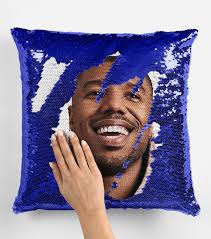Michael B Jordan Sequin Pillow Cover, Flip Sequin Pillowcase, Cool Michael  B Jordan Pillow Case, Michael B Jordan Fans Pillow Cushion Gift