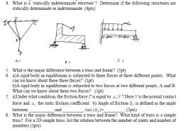 It has to satisfy the fundamental criteria of strength, stiffness, economy, durability and compatibility, for its existence. 4 What Is A Statically Indeterminate Structure Chegg Com