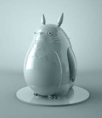 Totoro 3d Statue Zbrush Cinema 4d Photoshop Tatoo