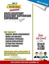 Home based senior php developer. Supervisor Assistant Supervisor Shop Assistant Career Ogn Human Resources Department Ogn Group Sdn Bhd