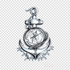Maybe you would like to learn more about one of these? Rose Black And White Clipart Compass Tattoo Anchor Transparent Clip Art