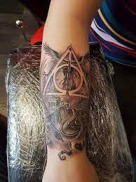 Pin By Teylor On Tattoos Harry Potter Tattoos Harry Potter Tattoo Sleeve Tattoos