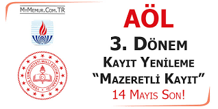 Jun 16, 2021 · aöl ilk kayıt ve kayıt yenileme işlemlerinin 11 haziran tarihinde sona ermesinin ardından gözler, aöl mazeretli kayıt yenileme tarihlerine çevrildi. Aol 3 Donem Kayitlari Sona Eriyor Aol Kayit Yenileme 14 Mayis 2019 My Memur
