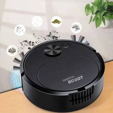 3 In 1 Sweeping Robot Vacuum Cleaner, Smart Wireless Dragging Cleaning –  Household Utensils