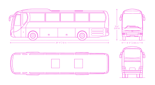 coach buses dimensions drawings dimensions guide