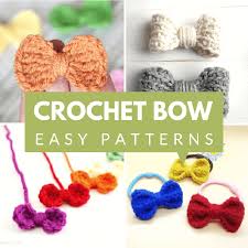 4 Best Crochet Mini Bow Pattern For Beginners Amigu World