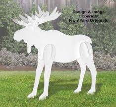 All Weather Large Christmas Moose Yard Display Christmas Moose Moose Decor Outdoor Christmas Decorations