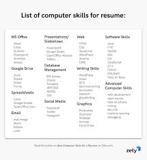 Best Computer Skills For A Resume Software Skills Employers Love