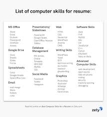 How do you make your resume stand out in a highly competitive marketplace? Best Computer Skills For A Resume Software Skills Employers Love