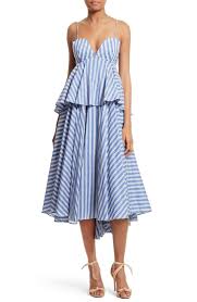 Milly Melody Peplum Midi Dress Available At Nordstrom Peplum Midi Dress Dresses Midi Cocktail Dress