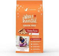 Whole meats provide your feline with the best concentration of proteins and fats from a single source. Amazon Com Wholehearted Grain Free Chicken Formula Dry Cat Food 12 Lbs Kitchen Dining