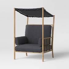 Foam padding lends comfort to the seat, while polyester blend upholstery in a solid hue wraps around to tie it all together. Corner Chairs Bohemian Outdoor Living Target