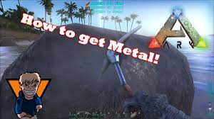 Ark Survival Evolved How To Get Metal As A Noob Youtube