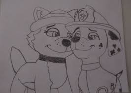 Marshall X Everest By Codetski101 On Deviantart Marshall Paw Patrol Paw Patrol Alvin And The Chipmunks