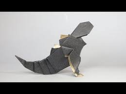 Origami Godzilla Anh Dao Youtube In 2020 Origami Godzilla Origami Godzilla