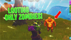 Only zombie loot** challenge en fortnite battle royale! Looting Only Zombies In Fortnitemares Solo No Chests Floor Loot Youtube