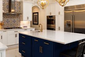 What is kitchen cabinet resurfacing? 4 Reasons To Jump On The Navy Cabinet Kitchen Trend Nebs