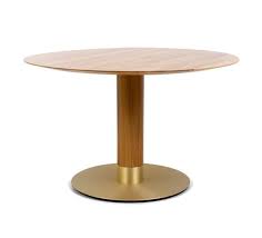 Round Dining Table Luxury Dining Table Modern Round Table Brass Base Table Large Round Table Unique Dining Table Handmade Oak Table In 2020 Round Wood Dining Table Dining Table Luxury Dining Tables