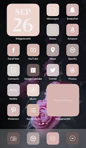 Pink Mauve Rose Neutral Aesthetic Ios 14 App Icons Widgetsmith Homescreen Iphone App Icon Pack Iphone Home Screen Layout Homescreen Iphone Homescreen