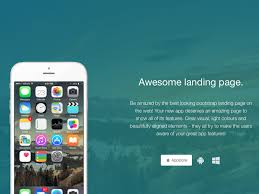 You can use this template for big app or game campaign. Awesome Landing Page Free Bootstrap Landing Page Creative Tim