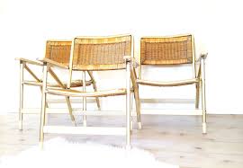 Three Folding Chairs Mid Century Telescope Folding Etsy Mid Century Chair Wood Arm Chair Folding Chair