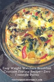 Add chicken pieces and zoodles. Weight Watchers Breakfast Crustless Frittata